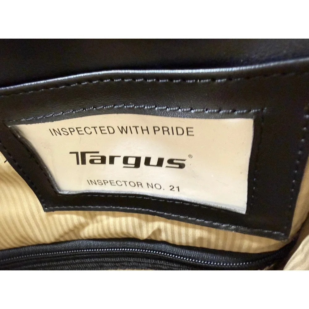 Targus Getta Women 15 Inch Laptop Backpack Black Tan Nylon Travel Bag New NWT